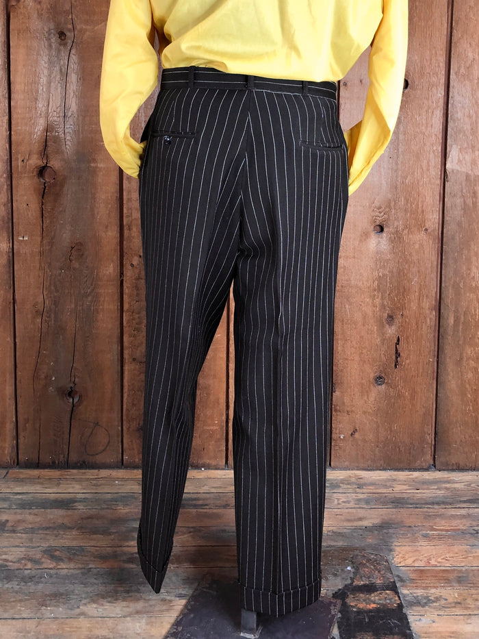 1941 Glenwood Brown Pinstripe Suit     w31