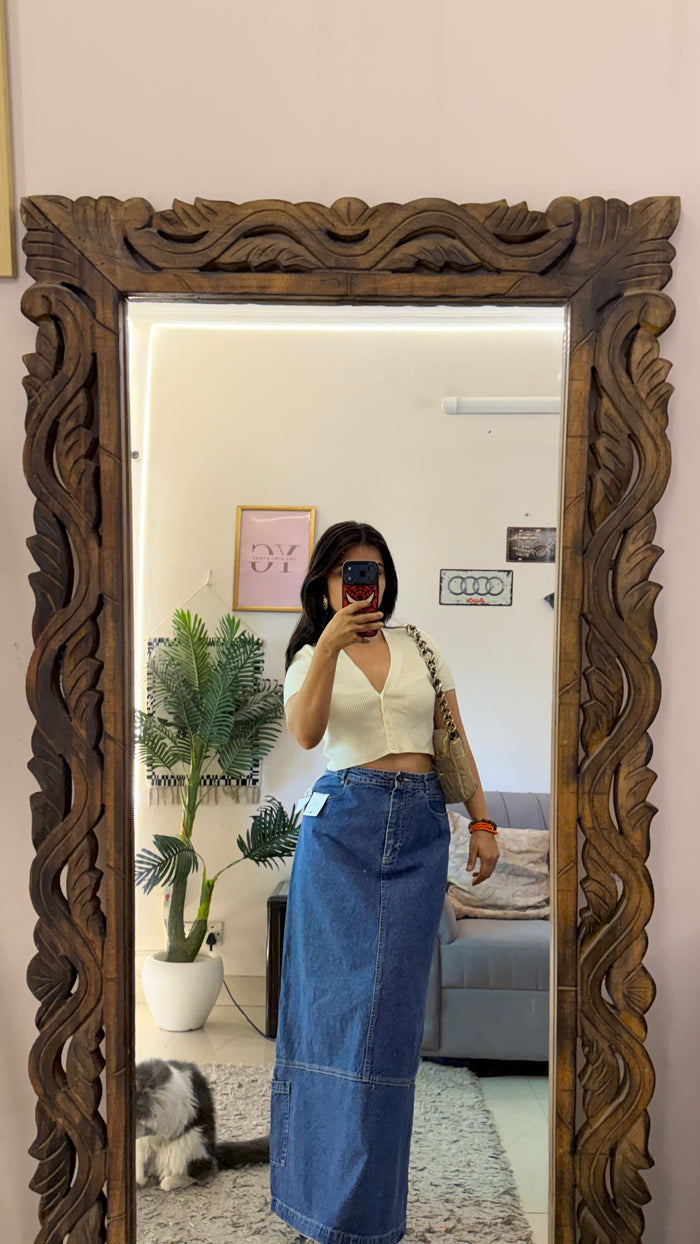 22 Pinterest denim skirt W33/36L