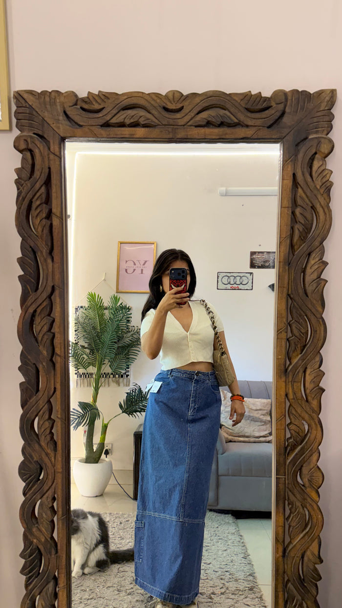 22 Pinterest denim skirt W33/36L