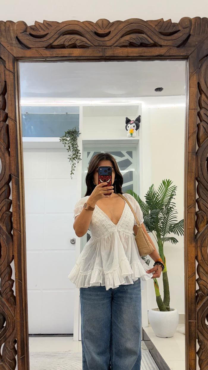 24 summer top (dyeable material) 32-36 bust