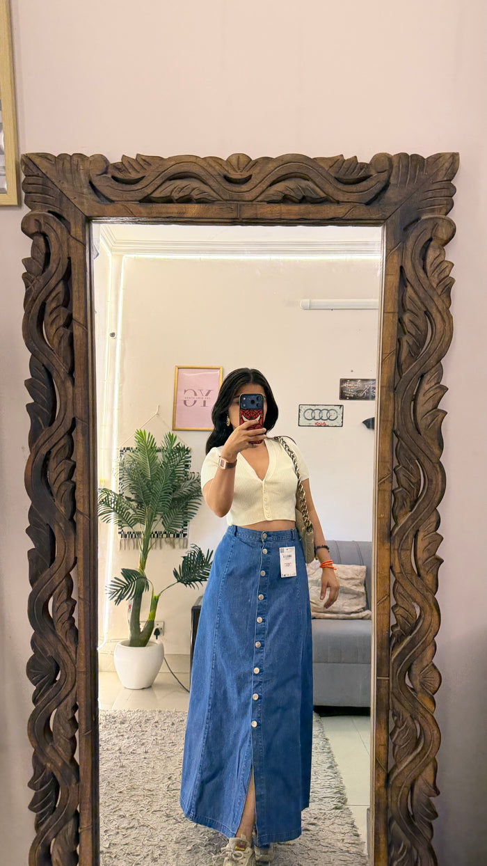 27 Pinterest denim skirt W38/34L