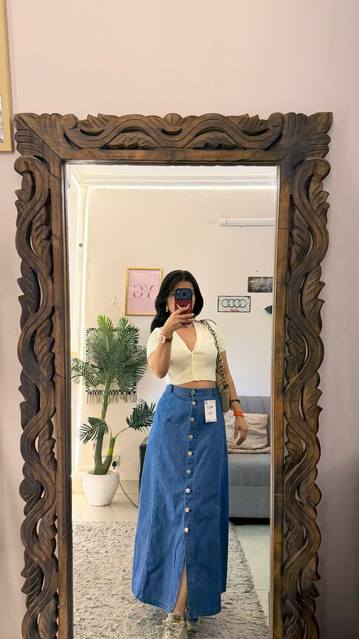 27 Pinterest denim skirt W38/34L