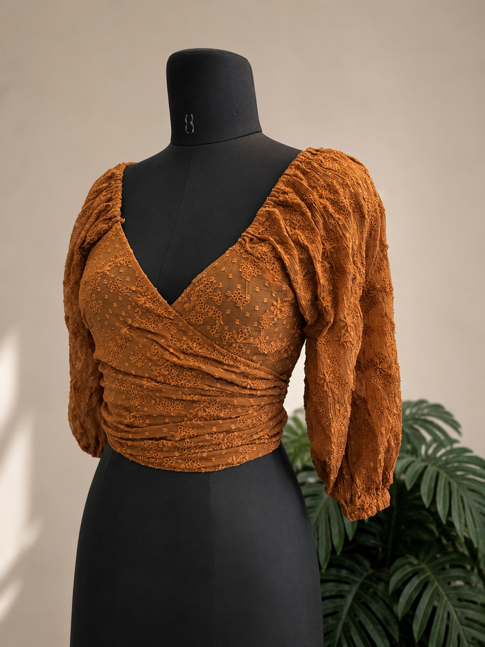 27 wrap around top 34-38 bust
