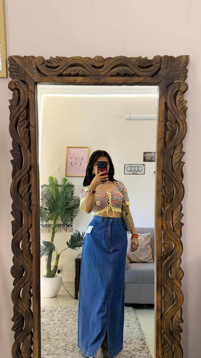 52 Pinterest denim skirt W34/37L