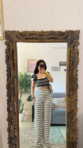 53) crochet pants 32-34 waist/l:45