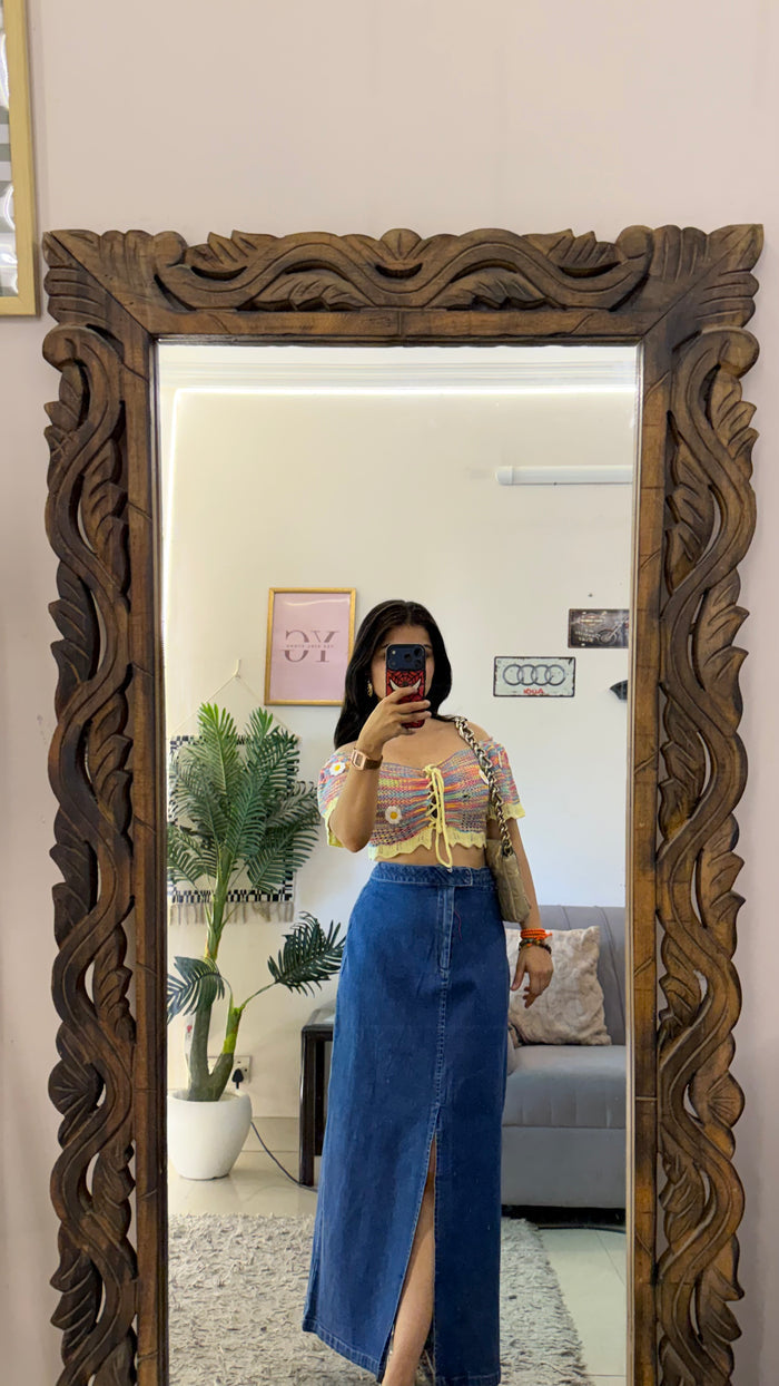 53 Pinterest denim skirt W30/35L