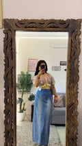 57 Pinterest denim skirt W31/35L