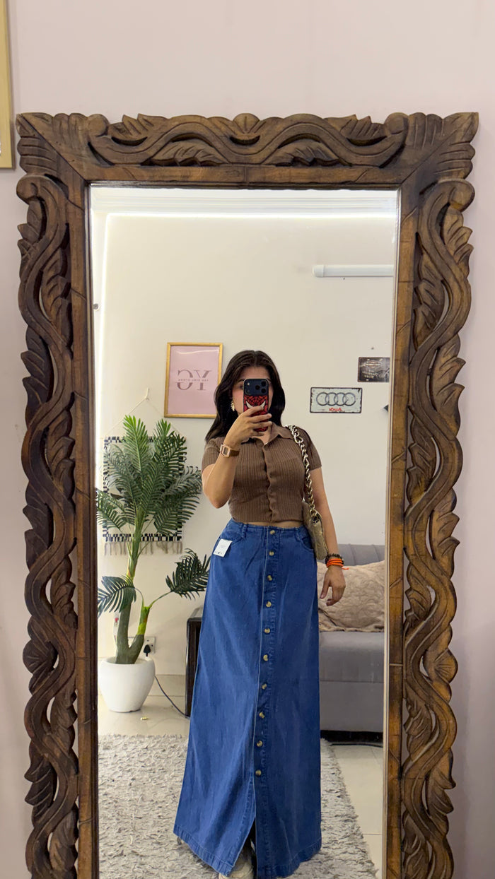 87 Pinterest denim skirt W29/38L