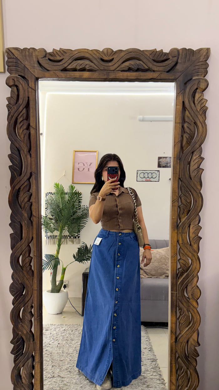 87 Pinterest denim skirt W29/38L