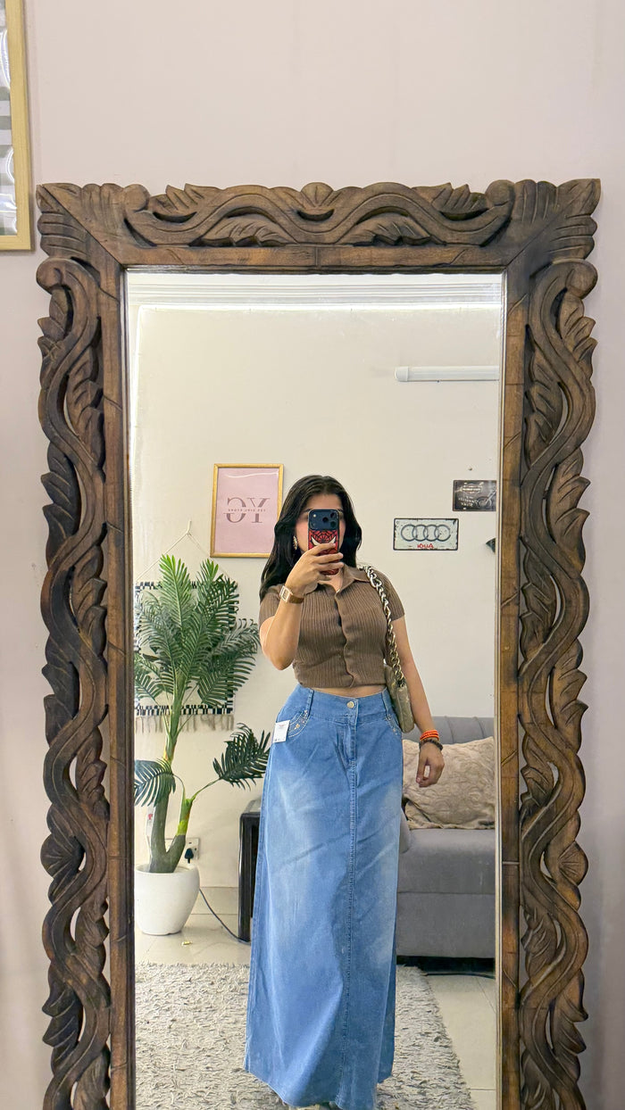 88 Pinterest denim skirt W36/36L