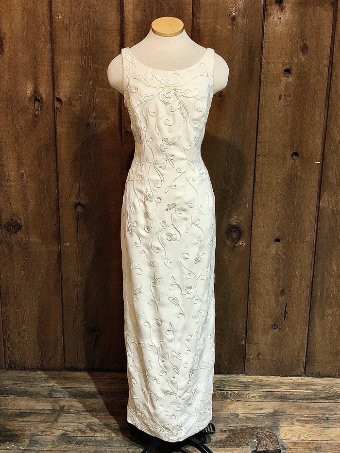 90s MarieSt.Claire Ivory Gown w/Bolero   W30