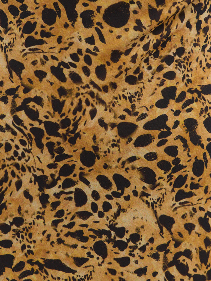Tina is 5'6" & Wears Size UK 8|Arden High Cowl Scarf Maxi Dress - Abstract Leopard