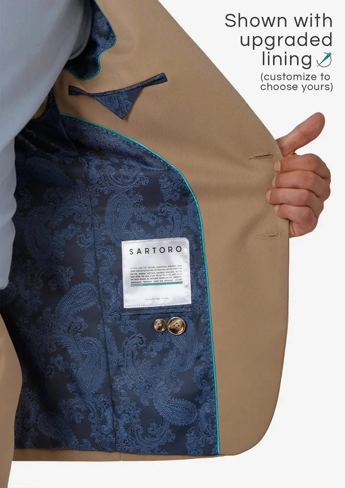 Astor Camel Cotton Jacket - SARTORO