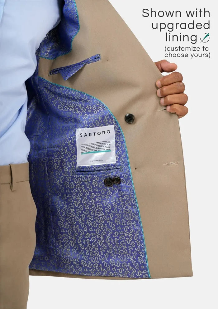 Beekman Khaki Cotton Jacket - SARTORO