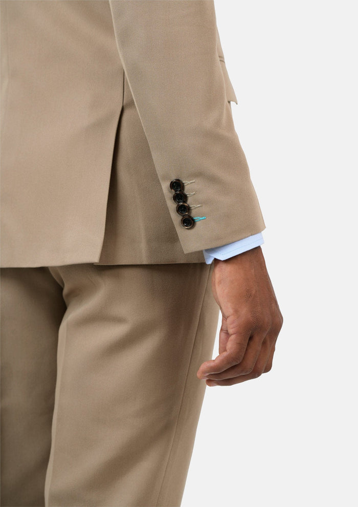 Beekman Khaki Cotton Suit - SARTORO