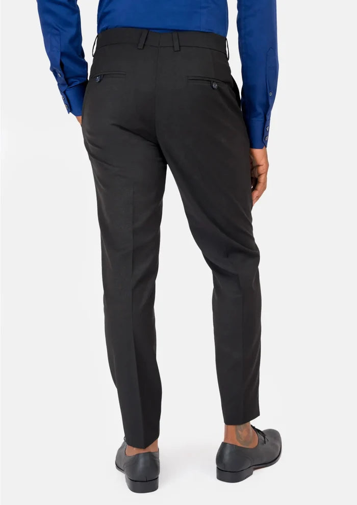 Black Crosshatch Pants - SARTORO