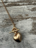Bold Heart Necklace - Gold