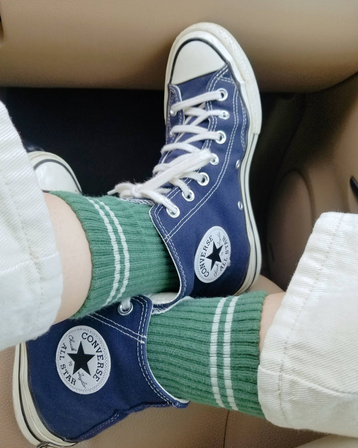 Boyfriend Socks - Moss