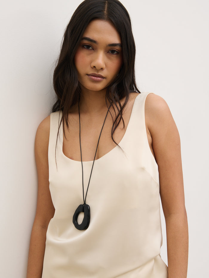 Candy Is 5'6" & Wears Size UK 8|Breya Cami Top - Oyster