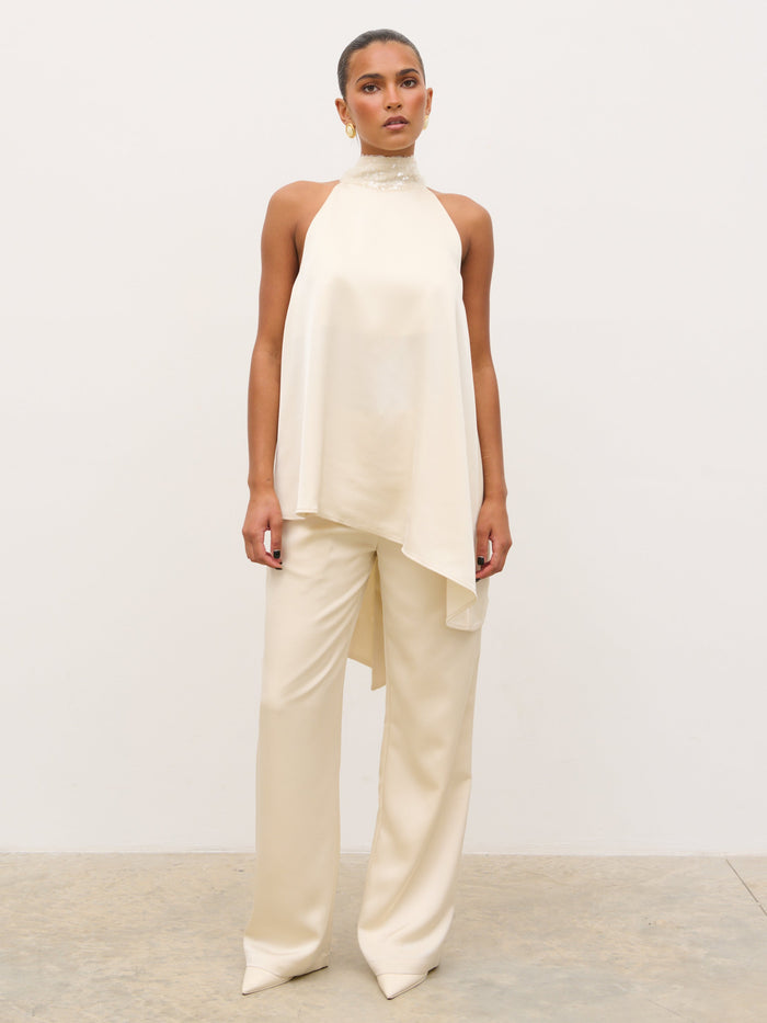 Breya Tailored Trousers - Oyster