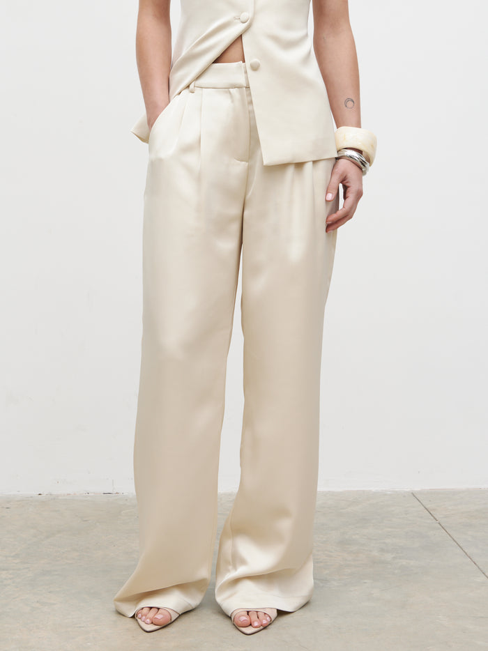 Breya Tailored Trousers - Oyster