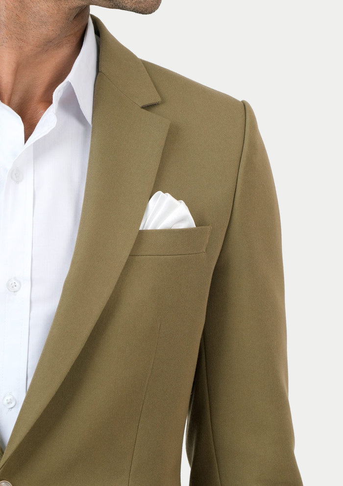 Astor British Khaki Cotton Jacket - SARTORO