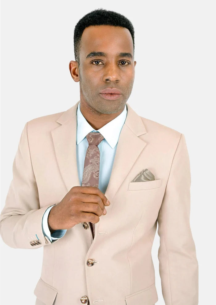 Prince Champagne Cotton Jacket - SARTORO