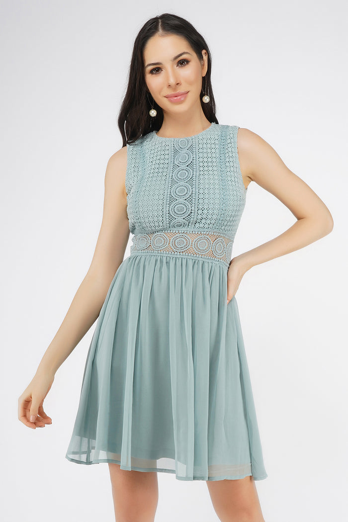 Cherelle Skater in Light Teal