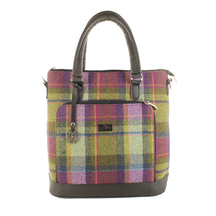 Ciara Mucros Bag - Green/Purple Plaid