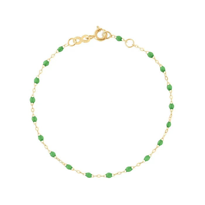 Classic Gigi Bracelet - Green 18k Yellow Gold