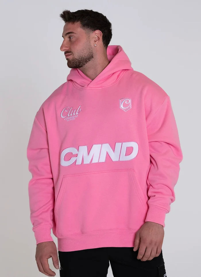 Command Oversized Jersey Hoodie (Pink)