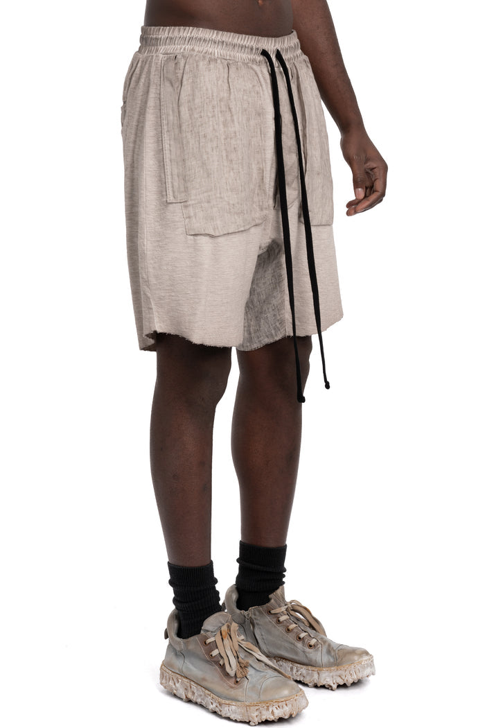 Thom Krom | SS26 - Contrast Shorts, Cold dye stone MST515