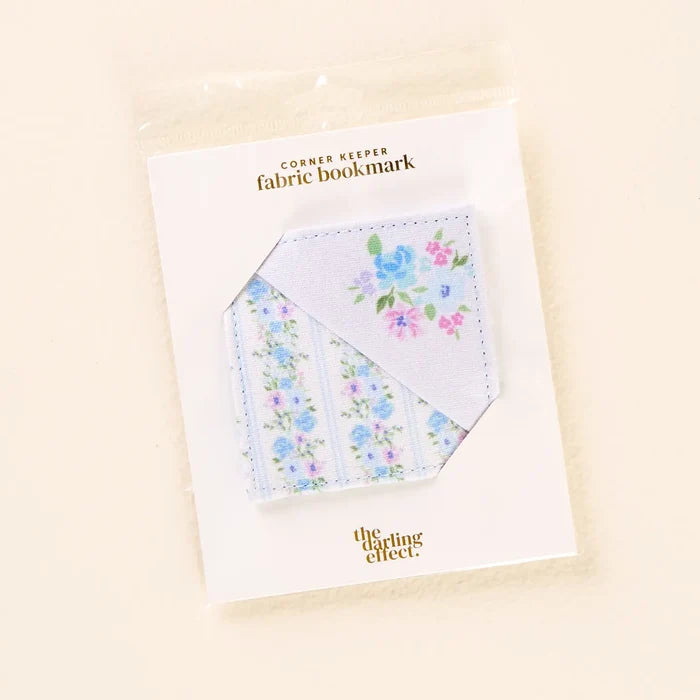 fabric corner keeper bookmark floral