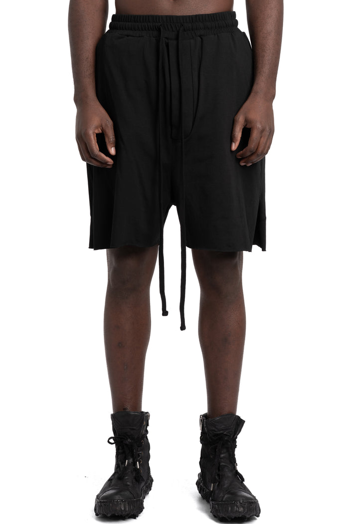 Thom Krom | SS26 - Cotton drawstring shorts, MST513 Black