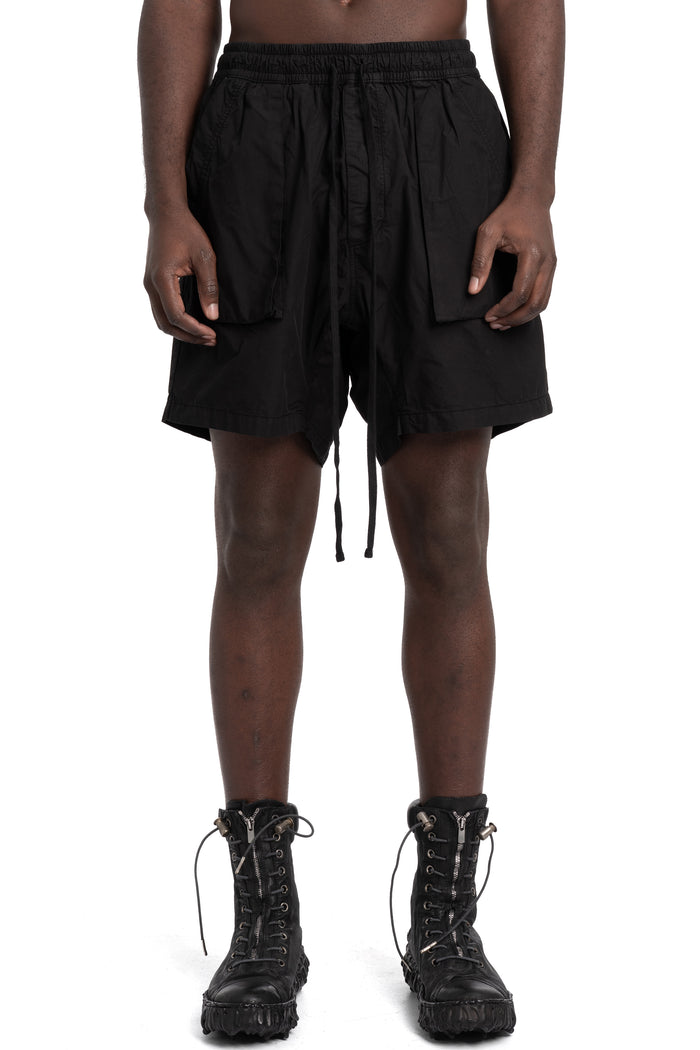 Thom Krom | SS26 - Cotton poplin shorts, Black MP37