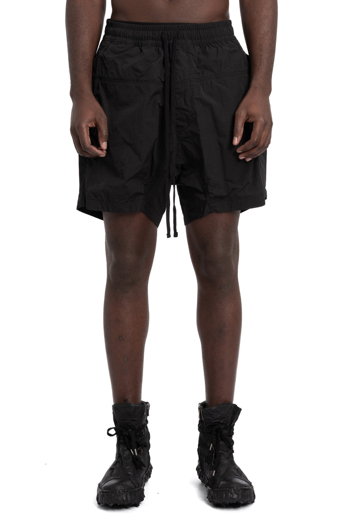 Thom Krom | SS26 Crushed nylon shorts, Black MP42
