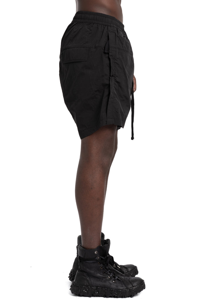 Thom Krom | SS26 Crushed nylon shorts, Black MP42