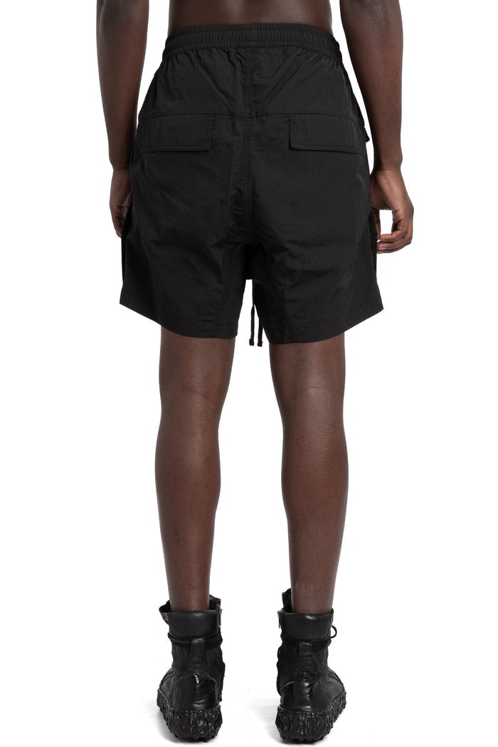 Thom Krom | SS26 Crushed nylon shorts, Black MP42