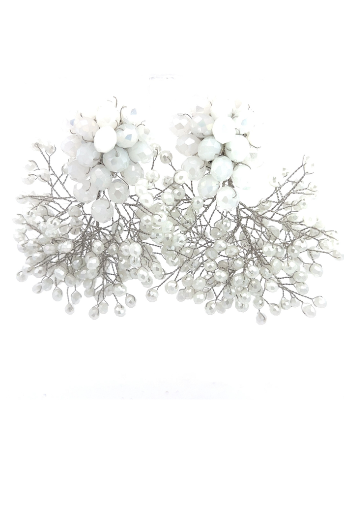 Style the Crystal Sculpture Statement Clip On Earring exclusively at Born To Glam