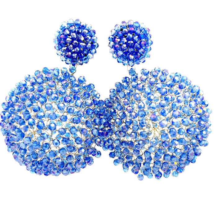 Style the Crystal Sphere Statement Clip On Earring exclusively at Born To Glam