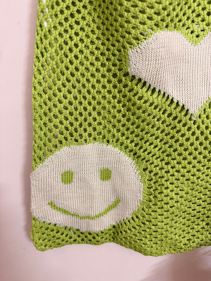 Cut crochet bag