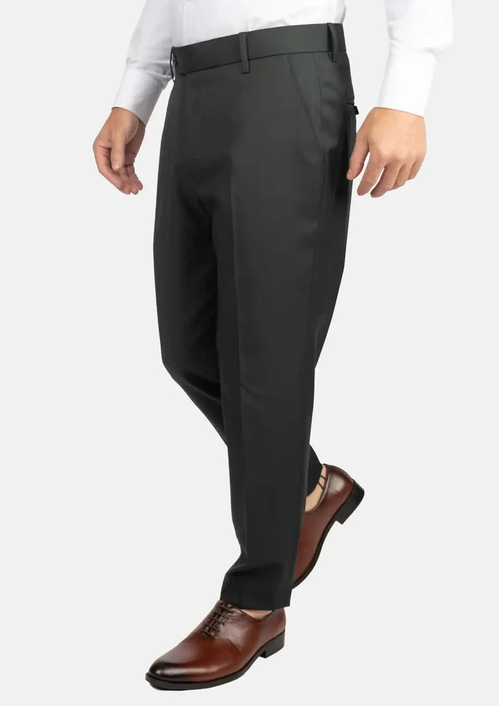 Dark Green Twill Pants
