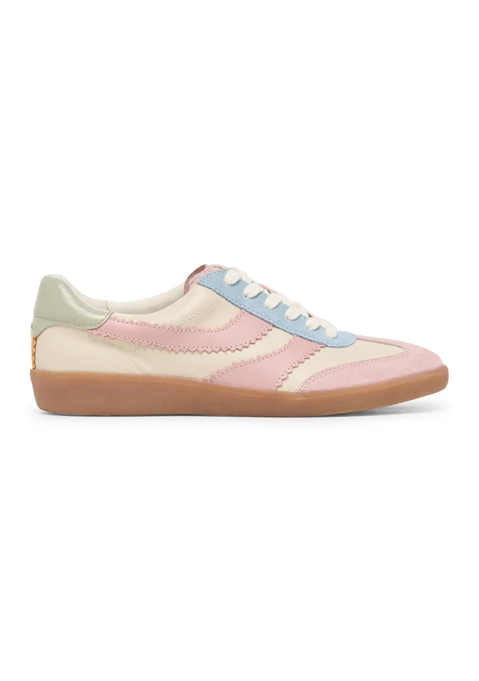 Dolce Vita Merit sneakers in ivory with pink and light blue accents