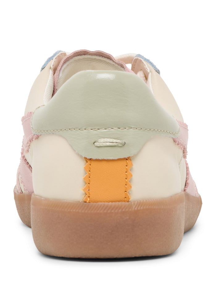Dolce Vita Merit lace up sneakers in ivory with pink and light blue accents