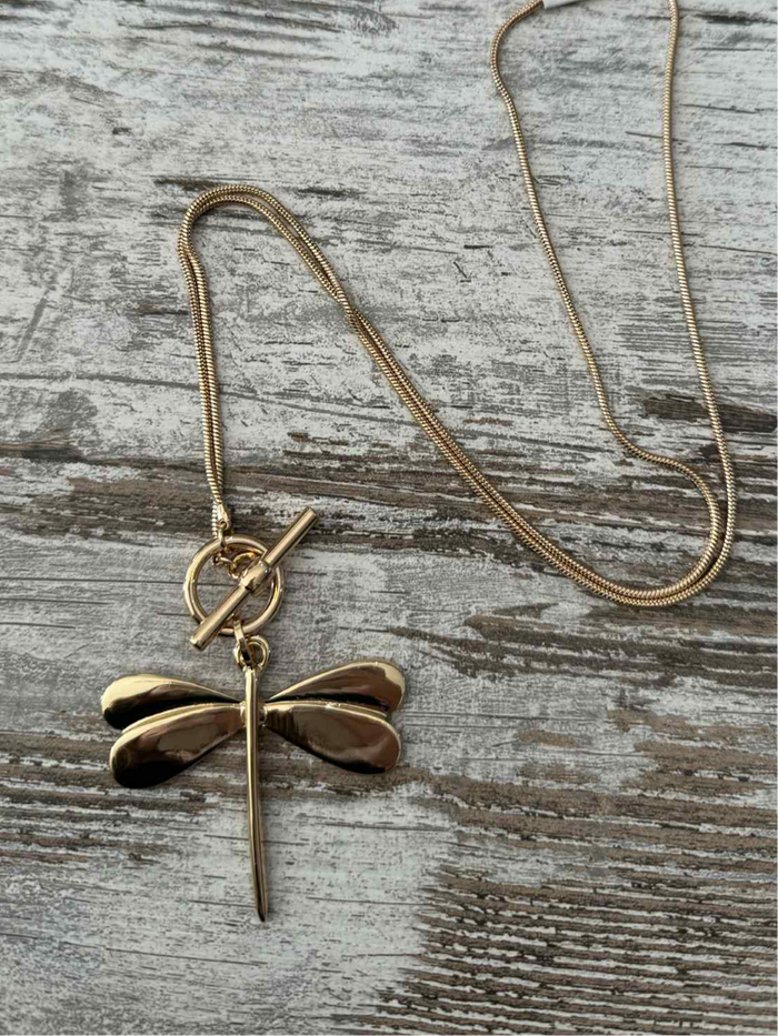 Dragonfly Dreams Necklace - Gold