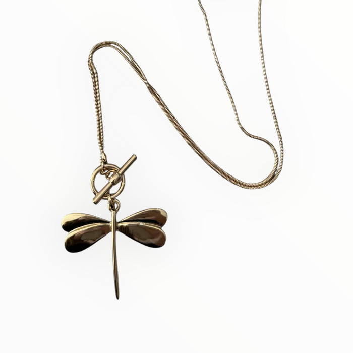 Dragonfly Dreams Necklace - Gold
