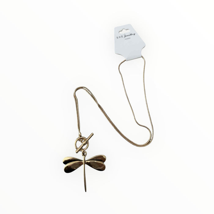 Dragonfly Dreams Necklace - Gold