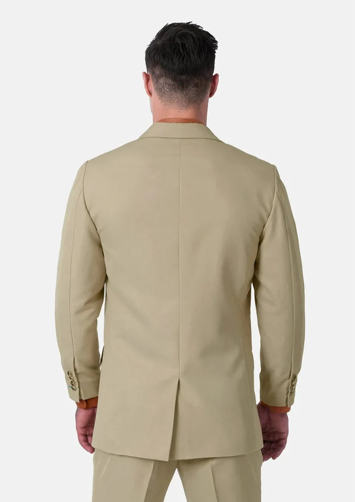 Ellis Dune Beige Cotton Suit - SARTORO