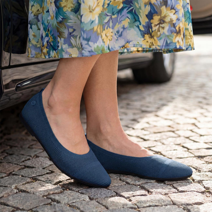 Giesswein Eco Ballerinas 2.0 - bleu foncé 548