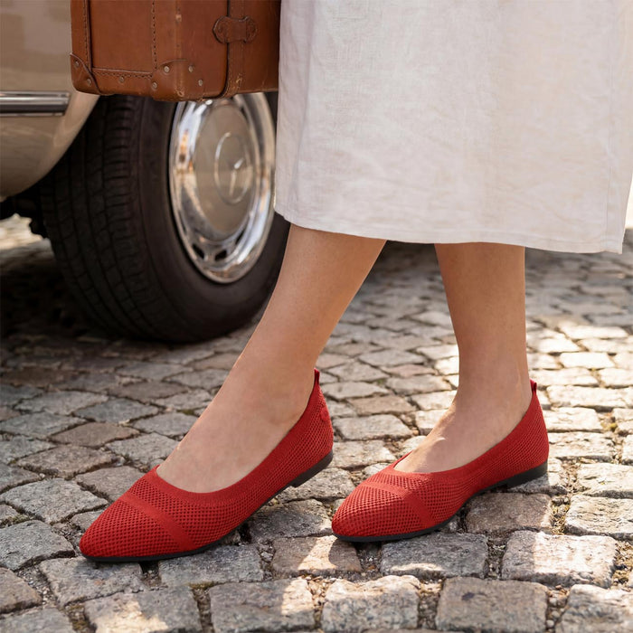 Giesswein Eco Ballerinas 2.0 - flamme rouge 343